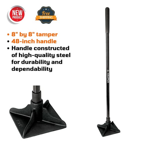 Heavy Duty Steel Tamper for Leveling Ground Flattening Sand Soil Gravel