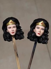 1/12 1/6 Scale Painted Retro Wonder Woman Lynda Carter Head Carved Model Toys