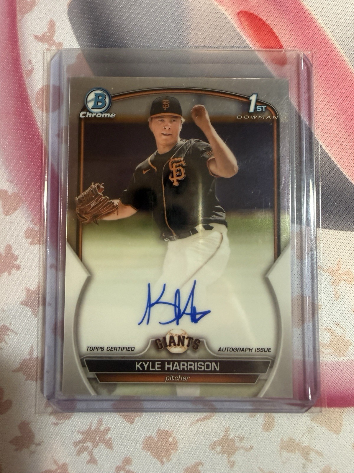 Kyle Harrison 2023 1st Bowman Chrome AUTO 1ST ROOKIE SF GIANTS #93
