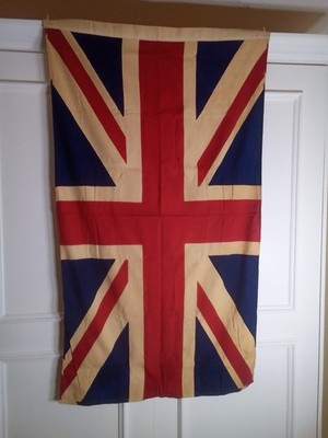 Vintage Defiance Annin Union Jack Flag 3' x 5' Two Ply Moth Proof Cotton Bunting