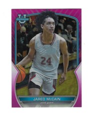 JARED MCCAIN 2023 BOWMAN U PINK REFRACTOR ROOKIE #27 $25.00 OKC THUNDER MINT