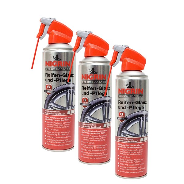 Nigrin Performance Reifen Glanz Pflege Auto ZubehöR 3X 500 Ml Set-image
