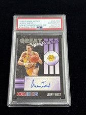 Jerry West AUTO 2020-21 Hoops Autograph LAKERS HOF LOGO Great Significance
