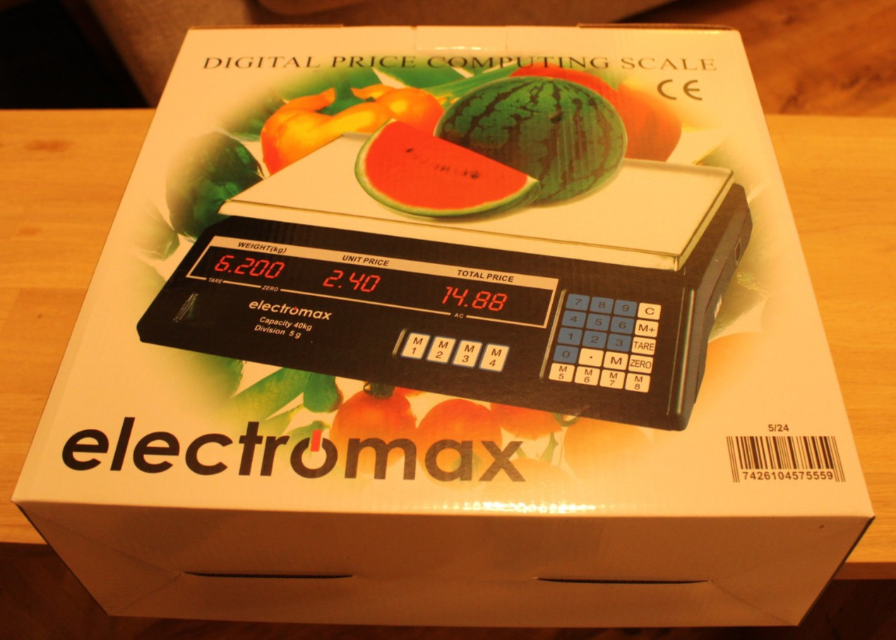 Electromax Digital Price Computing Weighing Scales Max 40kg. 5g Increments