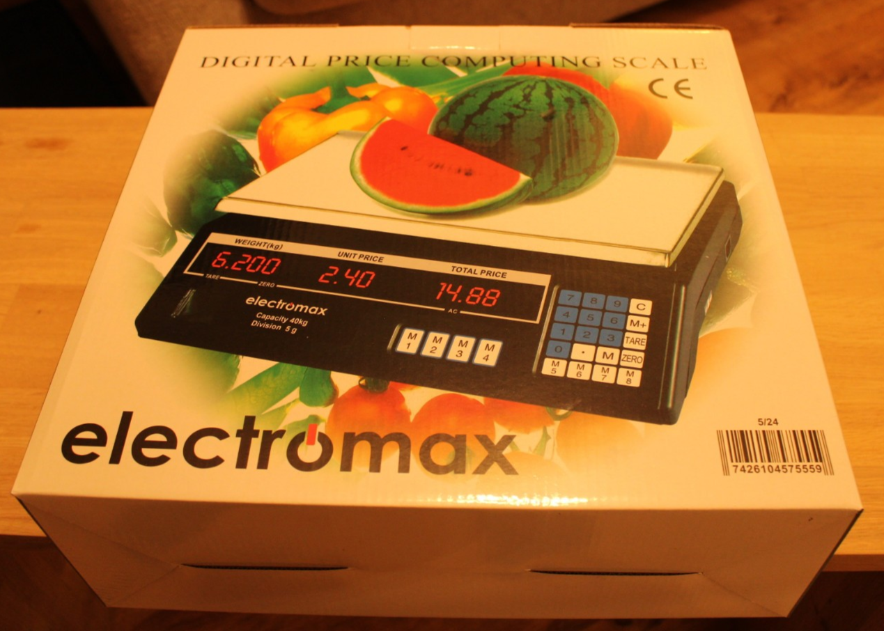 Electromax Digital Price Computing Weighing Scales Max 40kg. 5g Increments
