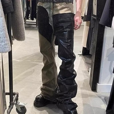 Hose 1pc Atchwork Gestapelte Wachshosen Baumwollmischung Nichtstrecke Regulär