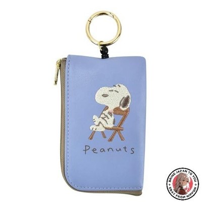 NEW Key Pass Pouch Embroidered BL Snoopy