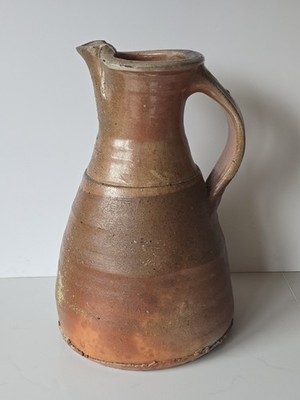 Nic Collins großer holzbefeuerter Steinzeugkrug - 30,5 cm hoch