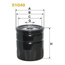 WIX Filters Ölfilter 5650343 650104 650381 VOF93 7701415070 93745067 | 51040