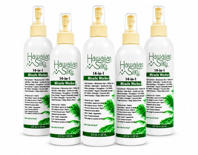 Hawaiian Silky 14-in-1 Miracle Worker Leave-In 8 fl oz 5 Pack
