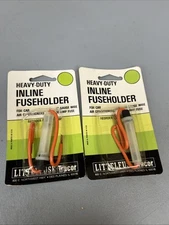 (2) Littelfuse 30 Amp 250Volt Fast Acting In-line fuse holder Wire Loop Lead