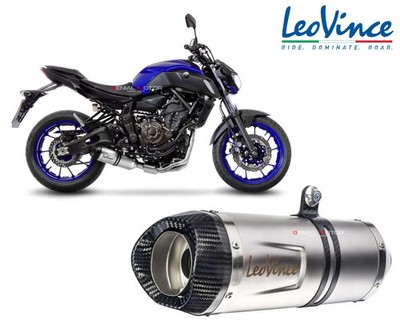 Auspuffanlage 2/1 Leovince LV ONE EVO INOX genehmigt YAMAHA MT-07 2017 2020