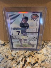 2024 Panini Prospect Edition Baseball Jacob Gonzalez PROSPECT TICKET /99 VV9
