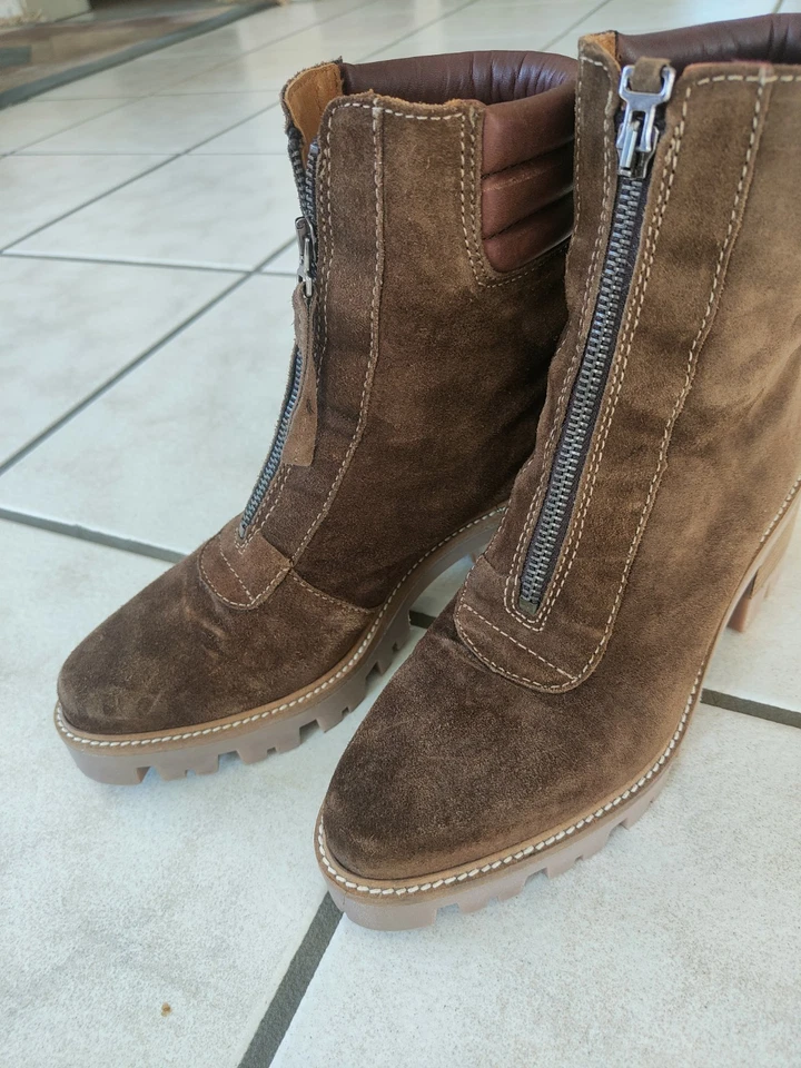 Ralph Harrison Stiefeletten Boots Braun 38 Neu Mit Etikett Veloursleder - Bild 4 von 4