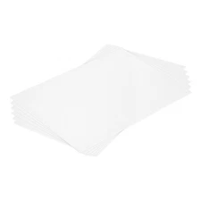 ABS Plastic Sheet 12 Inch x 8 Inch x 0.04 Inch ABS Styrene Sheets White 6 Pcs