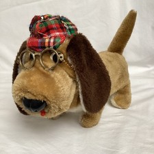 Vintage Detective Dog Battery Operated Dog WORKS