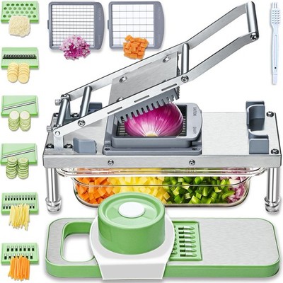 All-in-1 Vegetable Chopper with 8 Blades - Mandoline Large, 8 Blade