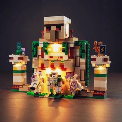 LED Lichtset für Lego GC528 21250 Minecraft Die eiserne Golemfestung - GC528