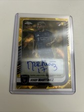 2025 Topps Chrome Sapphire MLS Josef Martinez Chrome Auto CA-MT Earthquakes /50