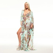 NWT SKIMS X Roberto Cavalli Long FAGIANELLA /Zebra/Tiger Print Kaftan -XS,S,M,L