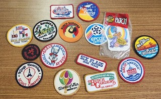 Vintage Lot Amusement Park Patches Disney Epcot Center Six Flags Bush Gardens