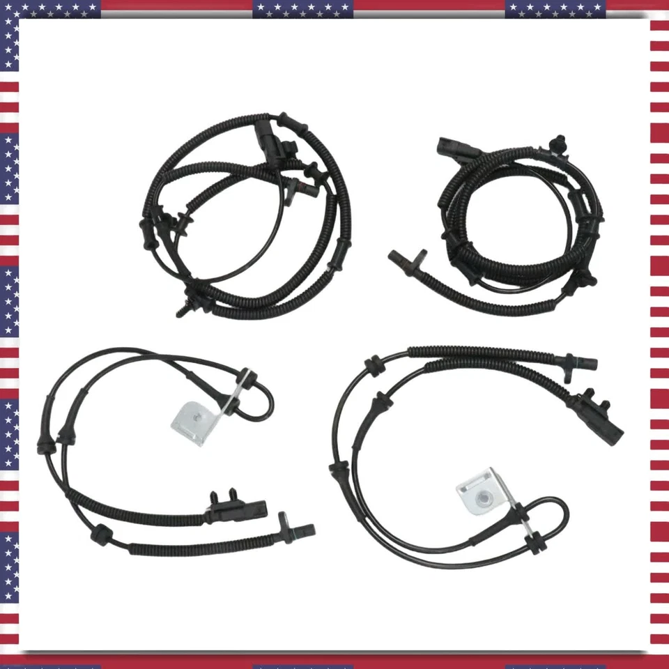 4* ABS Wheel Speed Sensor Front & Rear For 2012-2020 Dodge Grand Caravan 3.6L US - Image 4 of 4