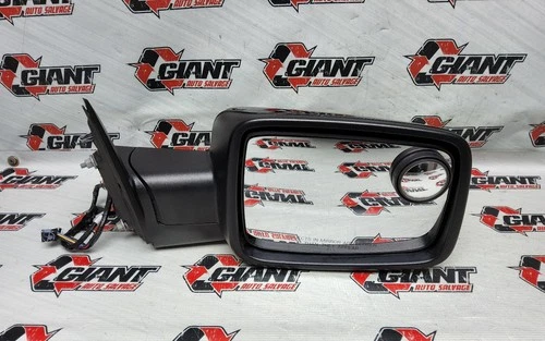 18 DODGE 1500 RAM PICKUP RIGHT DOOR MIRROR PASSENGER SIDE POWER BLACK