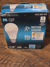 EcoSmart 60-Watt Equivalent A19 Dimmable CEC Motion Sensor LED Light Bulb...