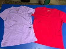 Adar Pro  Revel Premium Stretch Women  s V-Neck Scrub Tops Sz Small