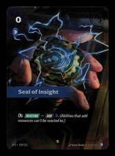 Seal of Insight 229/221 - Riftbound Spiritforged - Overnumbered (NM) — live eBay listing