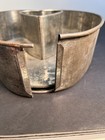 Vintage Early Handcrafted Tin 3 Piece  Heart Mold Cake Pan Unique Latch Closure — photo 10