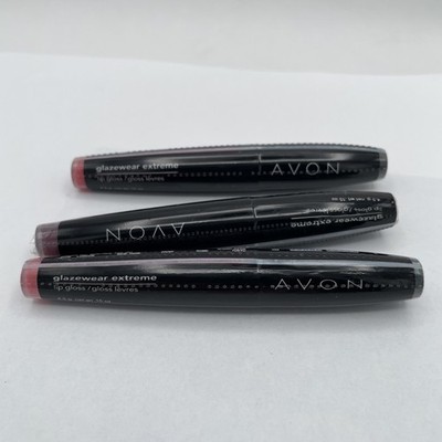 3 Avon Glazewear Extreme Lip Gloss Retro Red  G405 X2 Vintage Vamp G212 Sealed