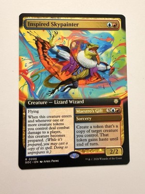 Inspired Skypainter (Extended Art) Secrets of Strixhaven   Magic (mtg)