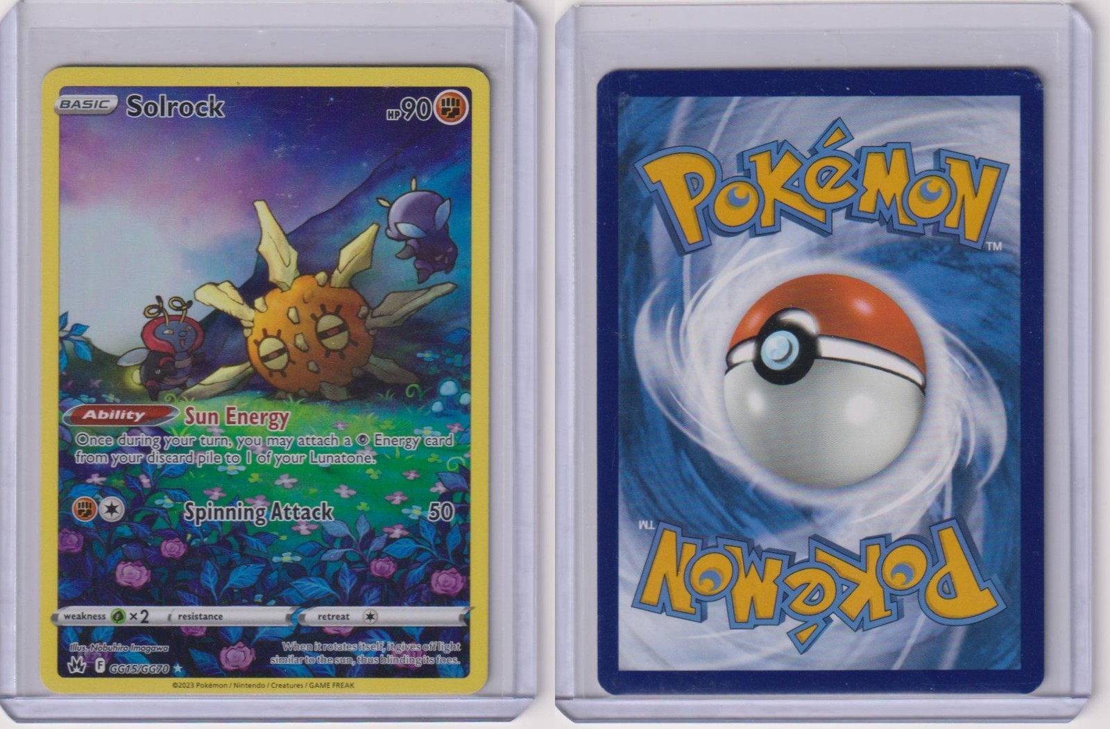 Solrock GG15/GG70 Holo Crown Zenith Galarian Gallery Pokemon NM