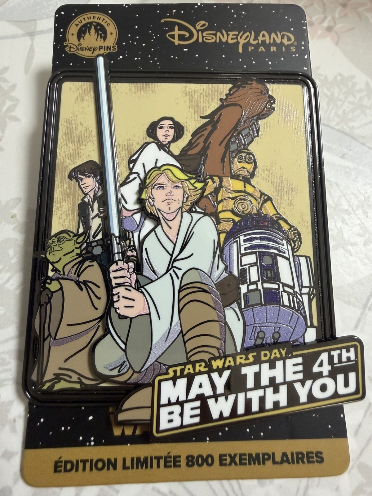 Disney Disneyland Paris Star Wars Day Pin LE 800 – May the 4th – Limited Edition