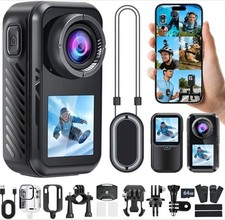 4K 60FPS Mini Action Camera WiFi 64GB Waterproof Body Camera.