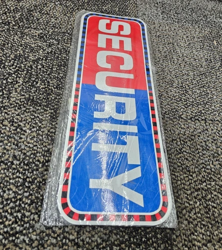 (QTY 2) B0CJG1DYJS Professional Security Sign Magnetic 18 x 6" For Vehicle Truck - product listing photo