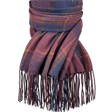 Winter Scarf Women Cashmere Feel Plaid Long Blanket Big Grid Pashmina Shawl