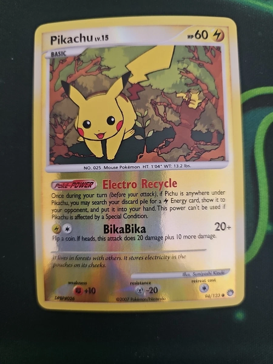 Pikachu Pokémon TCG Mysterious Treasures Individual Collectible