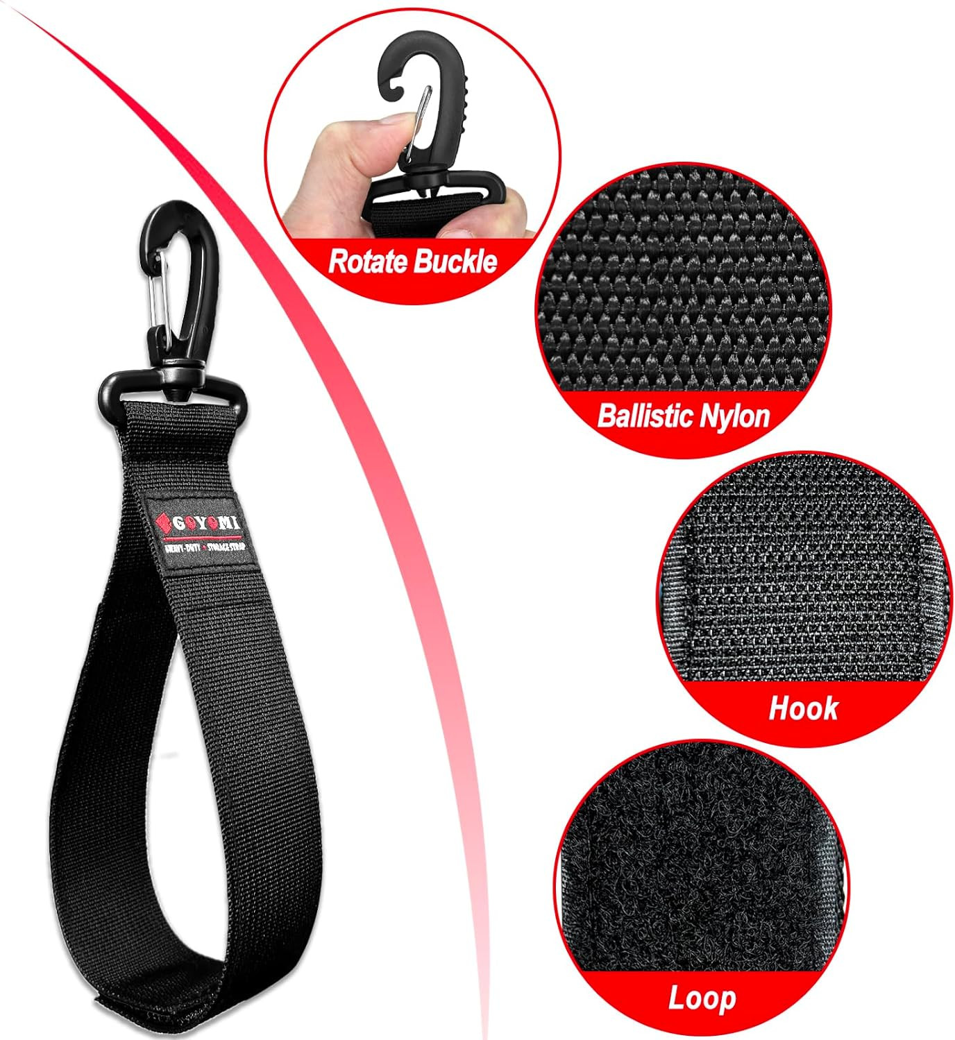 6 Pcs Extension Cord Holder Organizer, Stocking Stuffers for Men, Hook