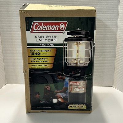 #ad COLEMAN NorthStar Propane Lantern 1540 Lumens Extra Bright Instastart Open Box $74.99