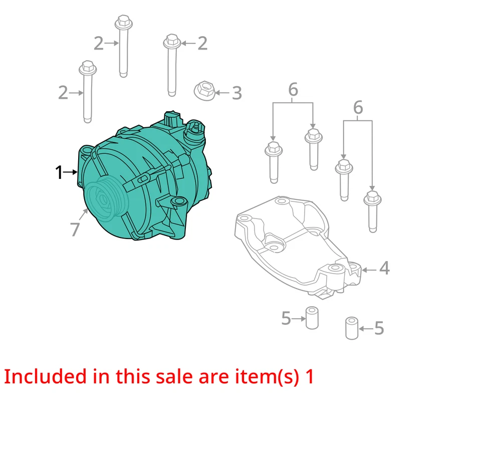 Alternator 150 Amp ID CC3T-10300-AA Fits 13-16 FORD F250SD PICKUP 12293020 Foto 3 de 4
