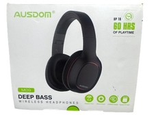 AUSDOM 5.0 Deep Bass Wireless Headphones & Bluetooth Microphone 60hrs playtime
