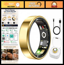 Health Fitness Smart Ring Tracker for Men Women, Heart Rate, SPO , Sleep Mon