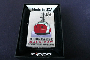 Zippo Ice Breaker Mackinaw Maritime Museum USCG Lighter MIB Never Opened/Fired