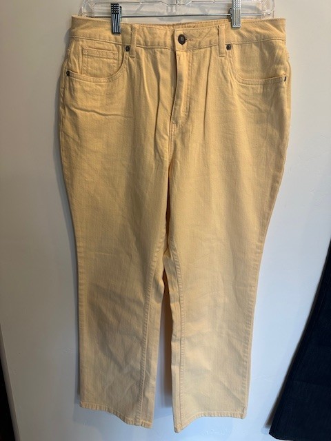 Coldwater Creek Light Yellow Jeans Size P12