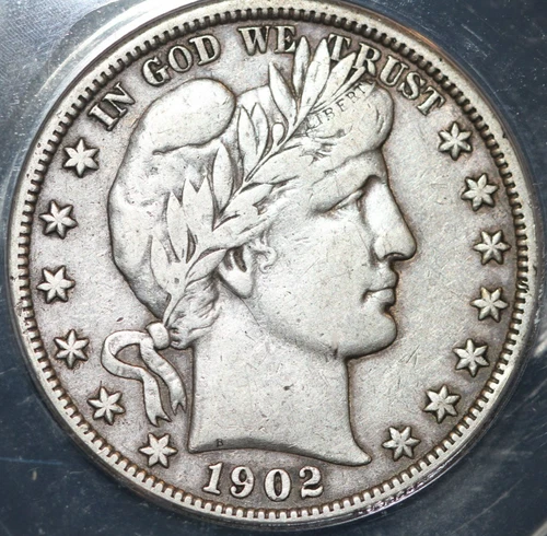1902-O Barber Half Dollar - ANACS VF20 - Better Date - Cert #7870380
