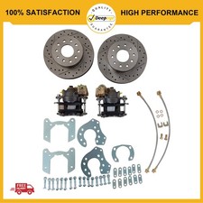 For Ford 9 Inch Bolt-on Disc Brake Kit Currie Axles E-brake Rotors