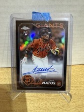 2024 Topps Chrome - Rookie Autographs Luis Matos #RA-LM Black Refractor /10  