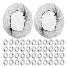150pcs Hair Bun Net: Stretchy Elastic Updos Cover - Invisible Black Mesh Hair